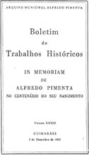 Alfredo Pimenta e o seu contributo para a História: achegas para a sua bibliografia
